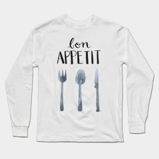 Bon Appetit - Black Long Sleeve T-Shirt